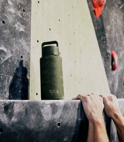 Ceramic Reusable Bottle (Grip Finish) with Grip Lid - 34oz / 1,000ml