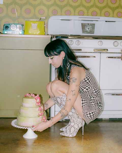 Sunday Baking 3Editorial Image of person making cake