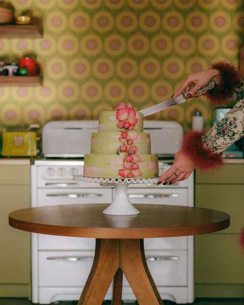 Sunday Baking 3Editorial Image of person making cake