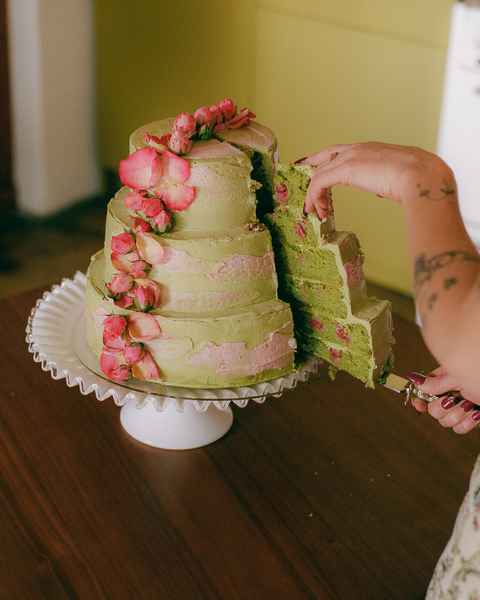 Sunday Baking 3Editorial Image of person making cake