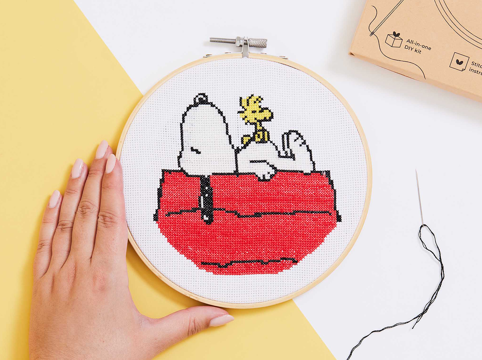 Peanuts: Snoopy Nap Cross Stitch Kit | Stitch & Story