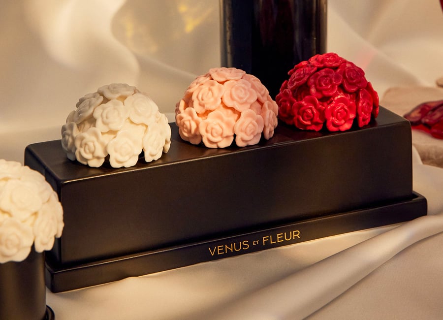 Floral Wine Glasses from Venus et Fleur Valentine's Day Gifts