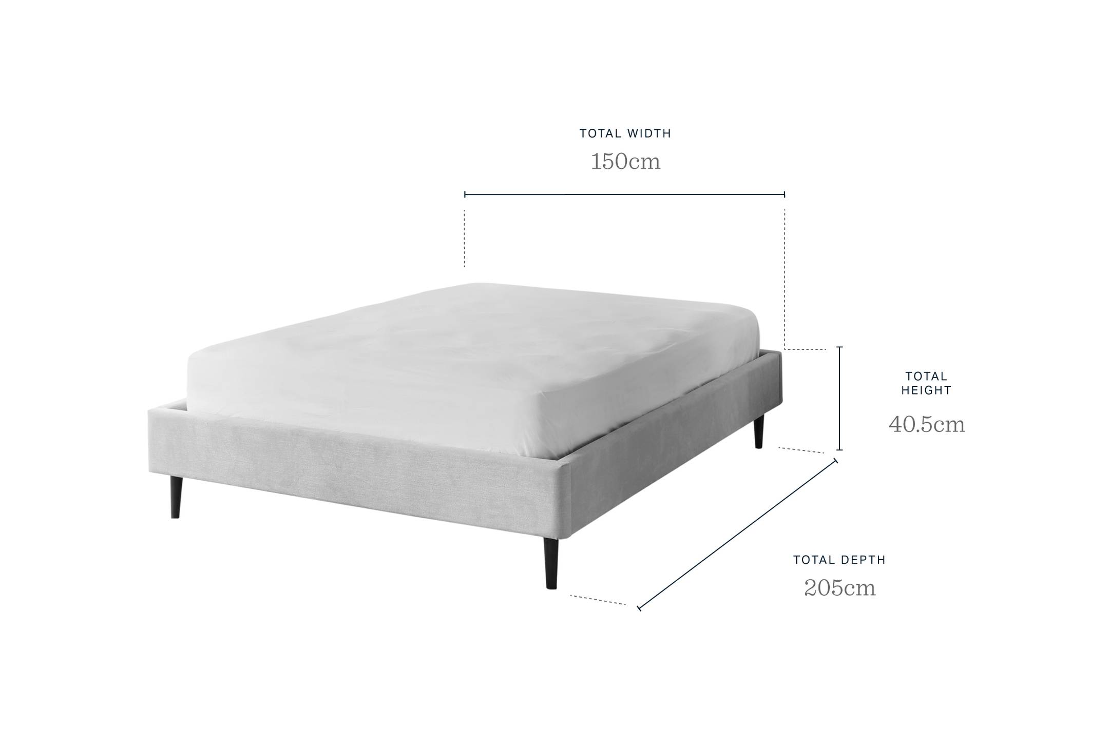 Harlow Fabric Bed by