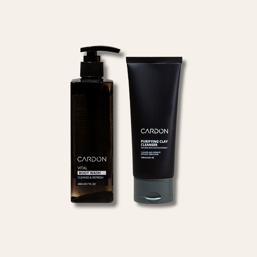 Cardon Skincare and Bodycare presents the Cleansing Duo promotes acne-free skin for the ultimate shower routine.