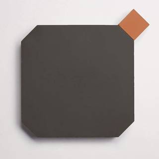 cement | pavimenti | paradiso charcoal octagon + flowerpot bouchon (bundle)