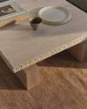 Travertine Rocco Square Coffee Table