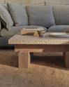 Travertine Rocco Square Coffee Table
