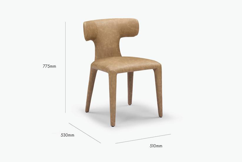 Tan Zara Dining Chair (Set of 2)