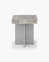 Zaha Travertine Side Table