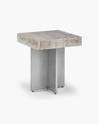 Zaha Travertine Side Table
