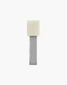 Raw Linen Shade Prism Floor Lamp