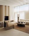 White Linen Shade Prism Floor Lamp