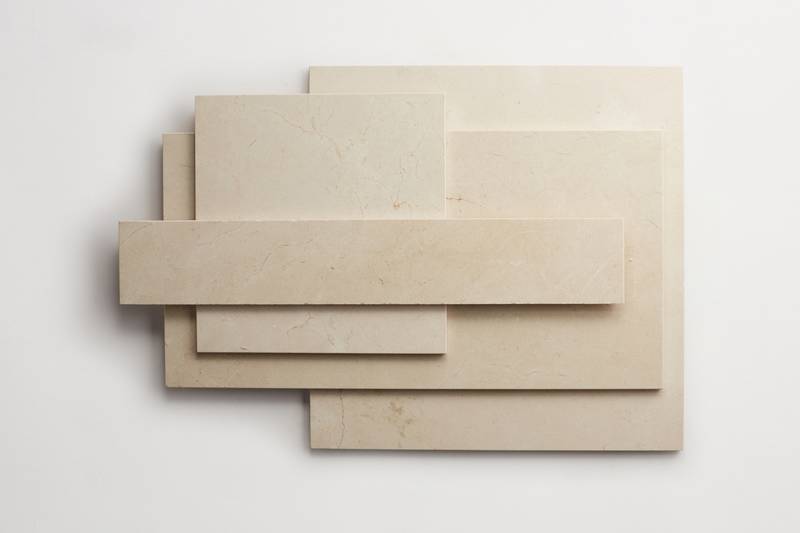 limestone stone tile square 12" grand place marfil clé tile