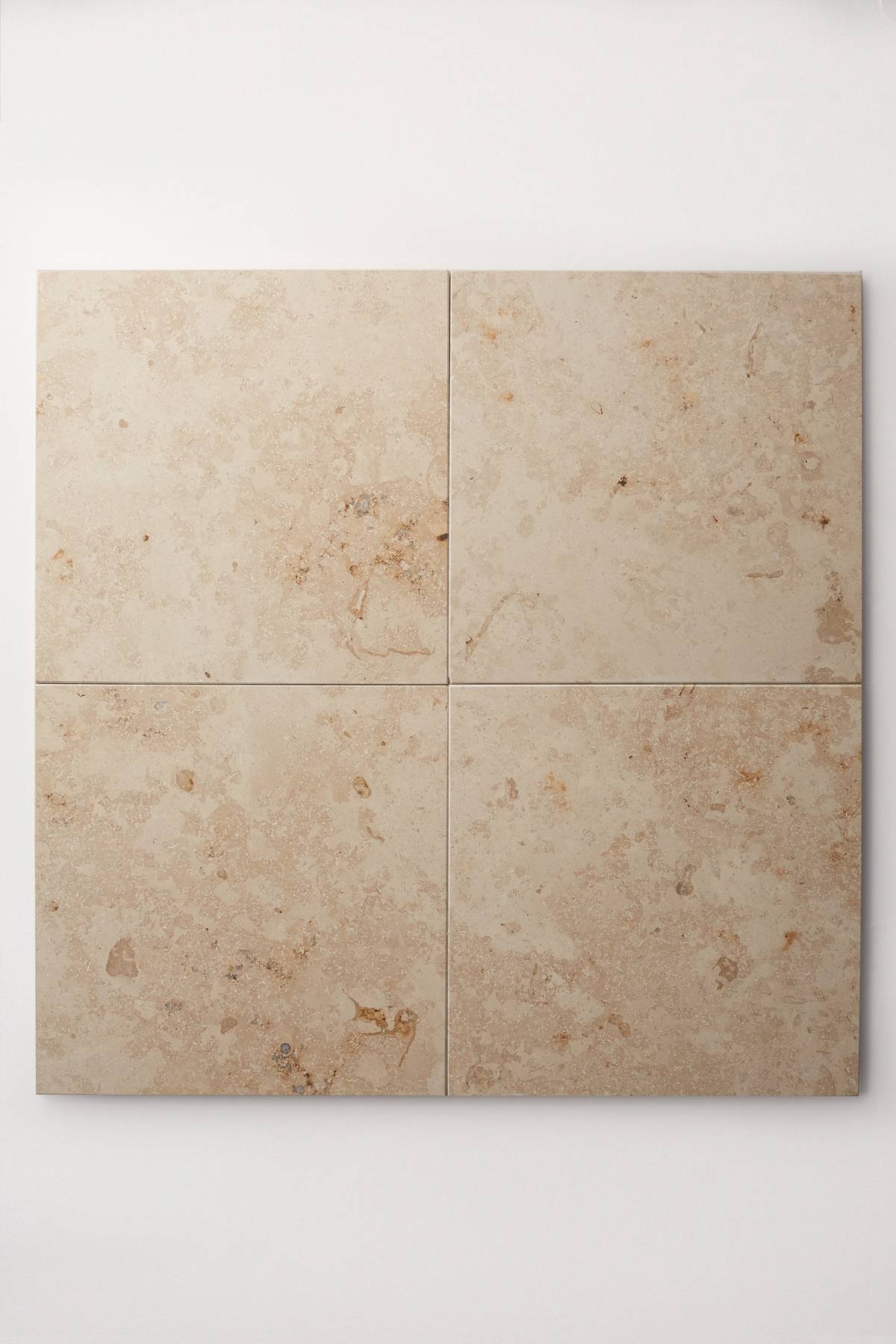limestone stone tile square 12" grand place hermitage clé tile