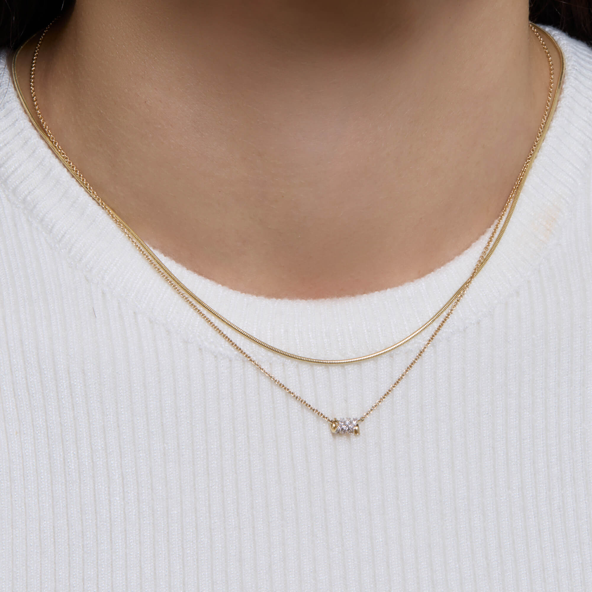 Twinkling Twine Pave Chained Choker – STONE AND STRAND