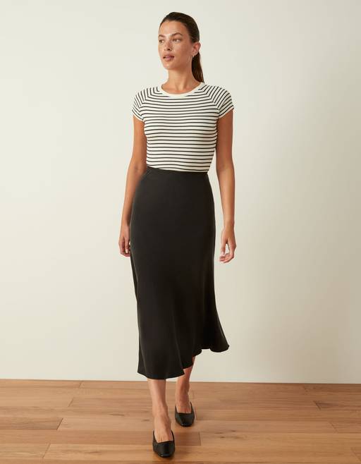You Can't Slit With Us Midi Pencil Skirt - Black