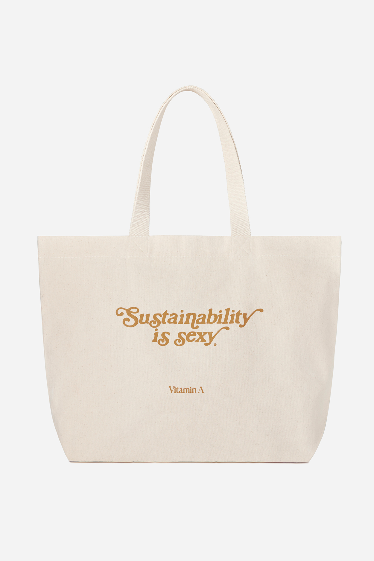 Oversized Organic Tote Bag - Sustainability Is Sexy