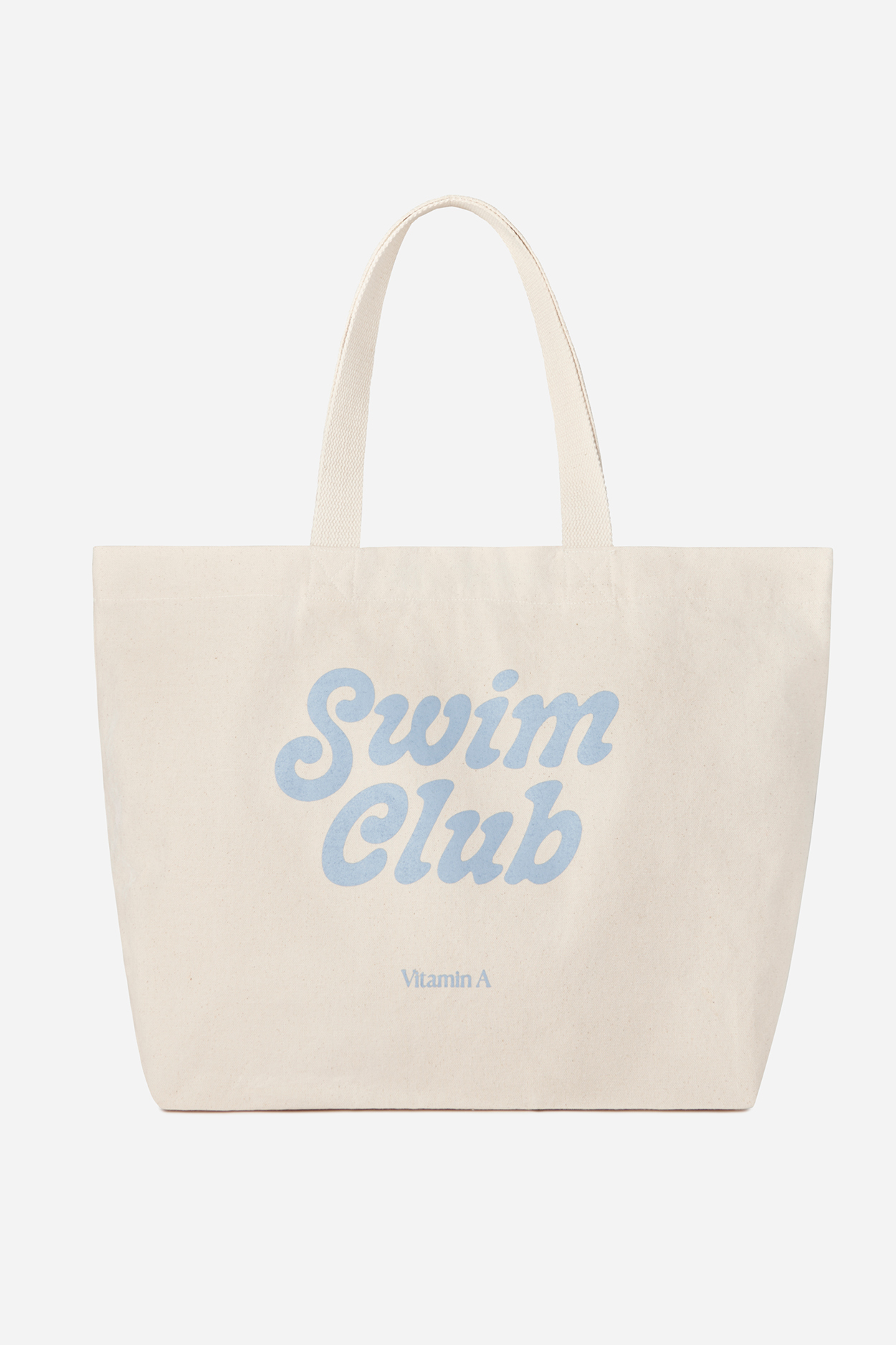 Oversized Organic Tote Bag - Swim Club