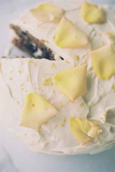 Spiced Carrot Cake Kit with Salted CaramelEditorial Image of person making cake