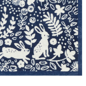 Whimsical Woods Navy Mini Blanket