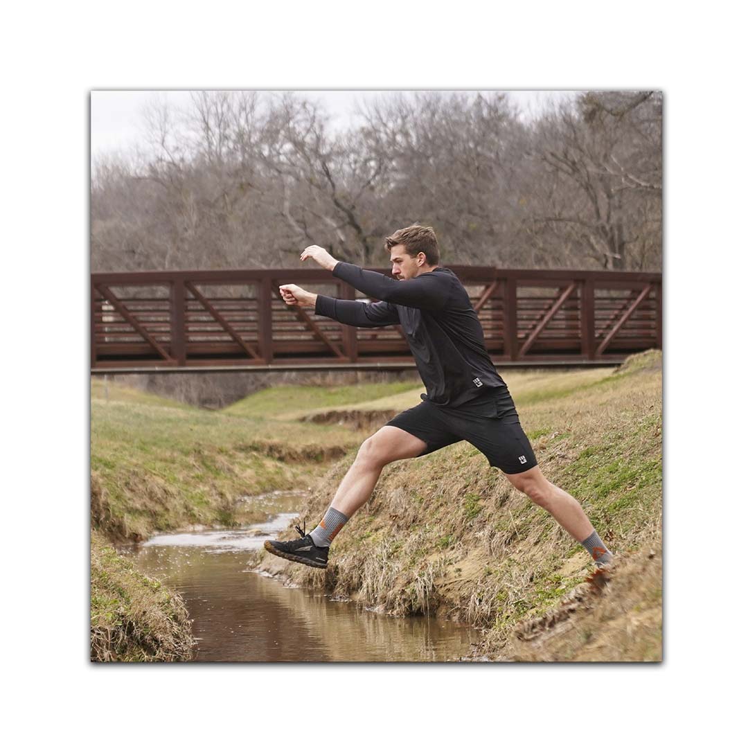 Men's Loose Fit Performance Shirt VX - Long Sleeve (Black
