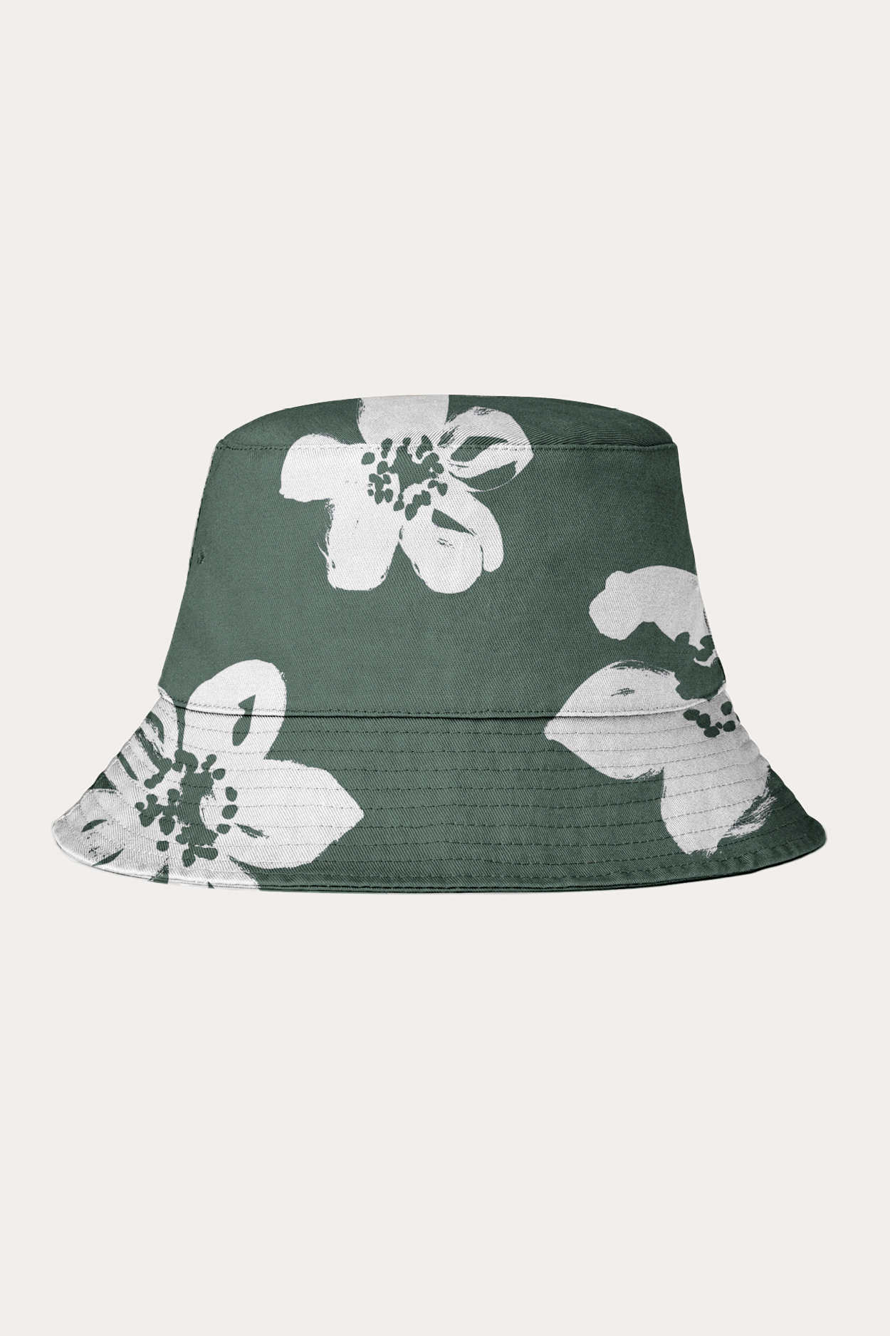 Organic Cotton Bucket Hat in Aloe Bloom Print