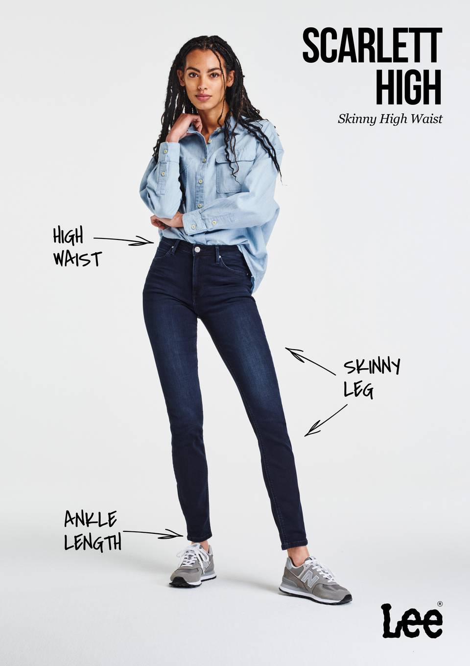 lee scarlett high waist skinny jeans