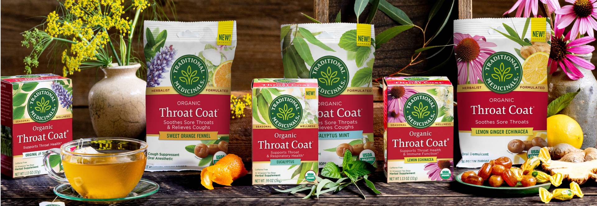 Throat Coat Sweet Orange Fennel Lozenges