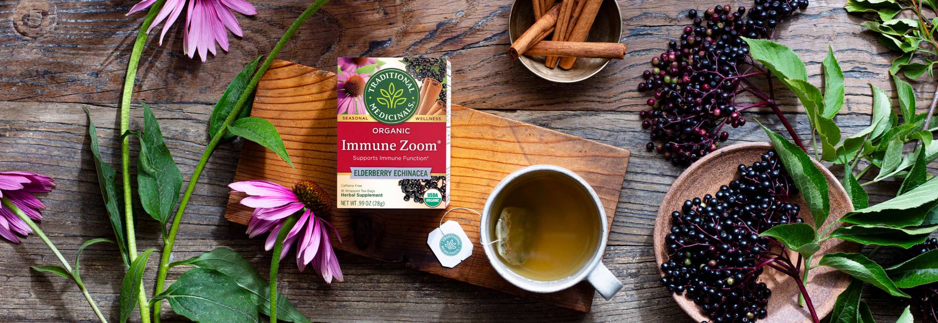 Immune Zoom Elderberry Echinacea packaging