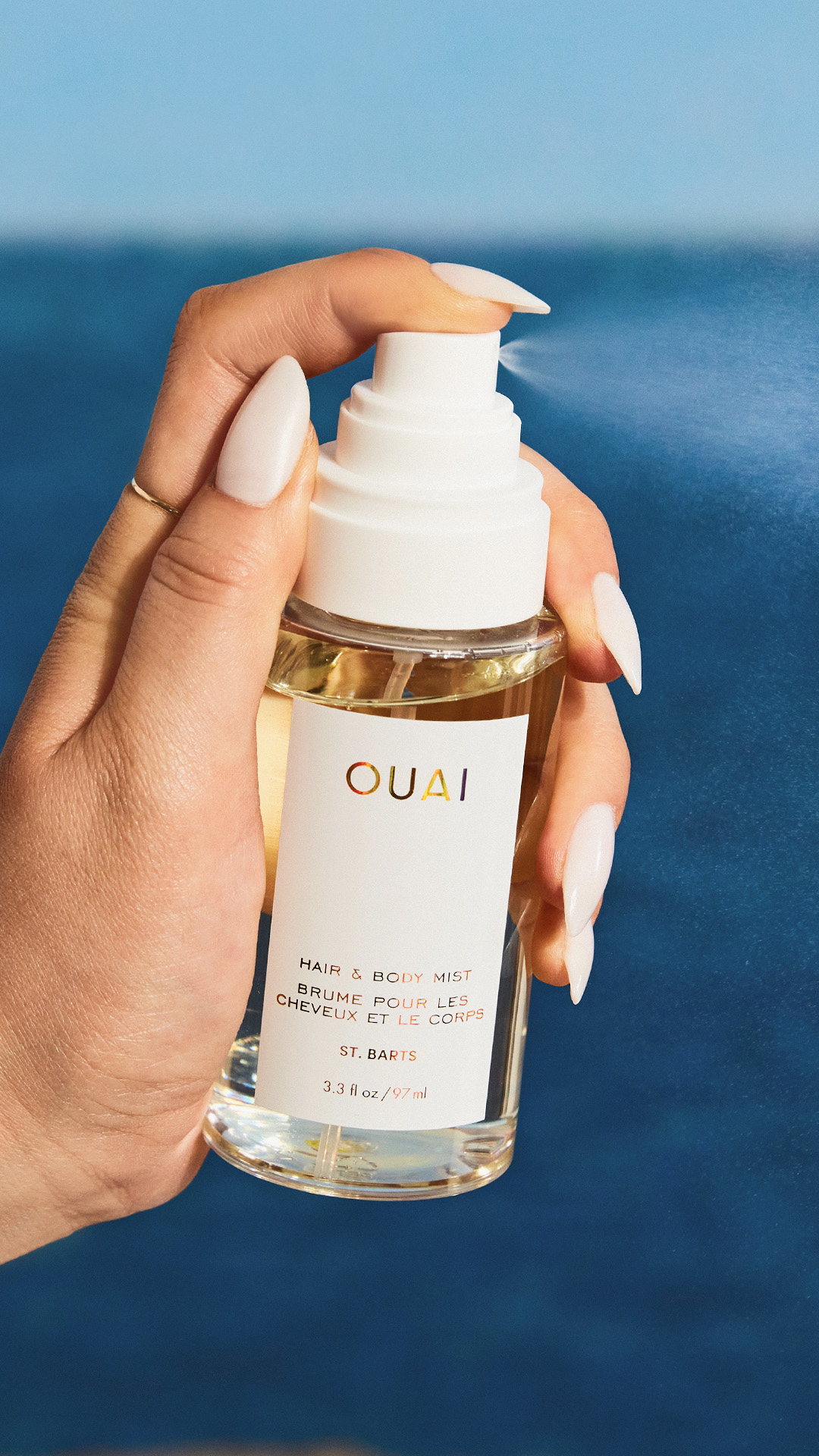 Hair and Body Mist Travel St. Barts Scent OUAI