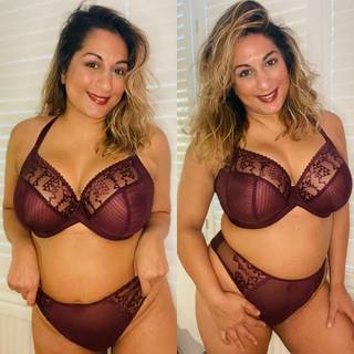 Curvy Kate Centre Stage Full Plunge Bra Fig as worn by @freens_favourites