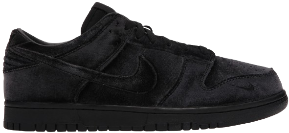 HypeYourBeast - Nike Dunk Low 'Dover Street Market Triple Black Velvet'