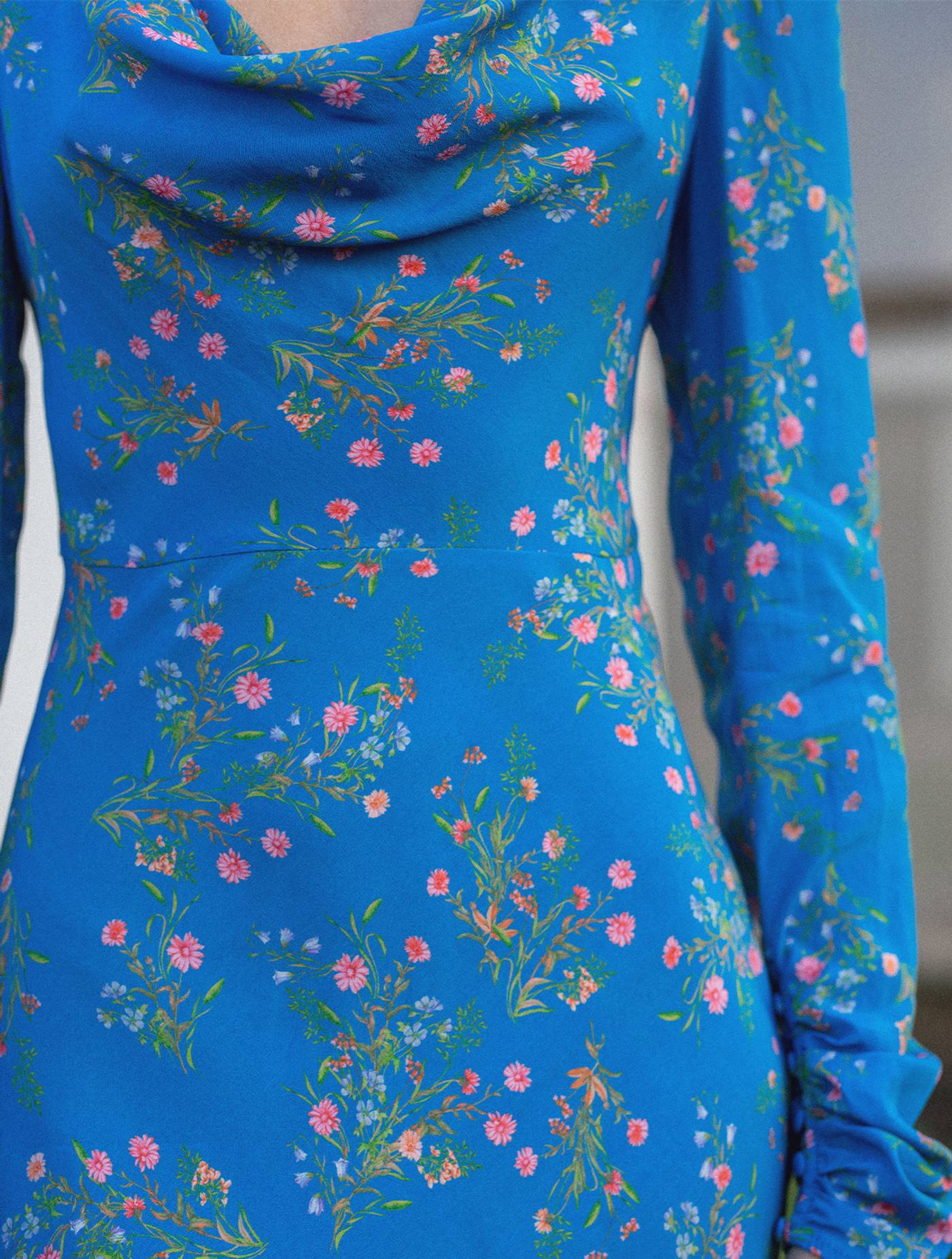 Felicia Dress - Azure Floral