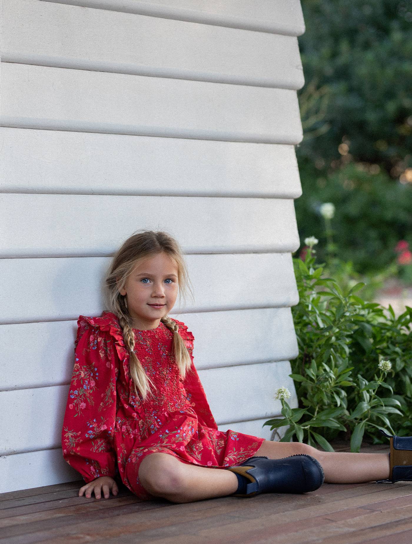 Kids Elliana Dress - Ruby Floral