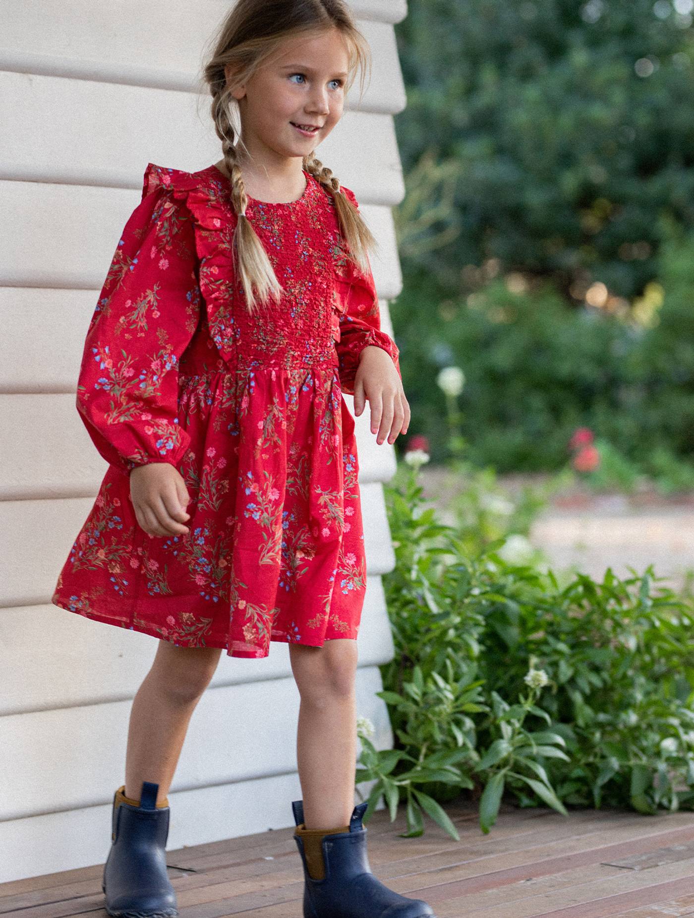 Kids Elliana Dress - Ruby Floral