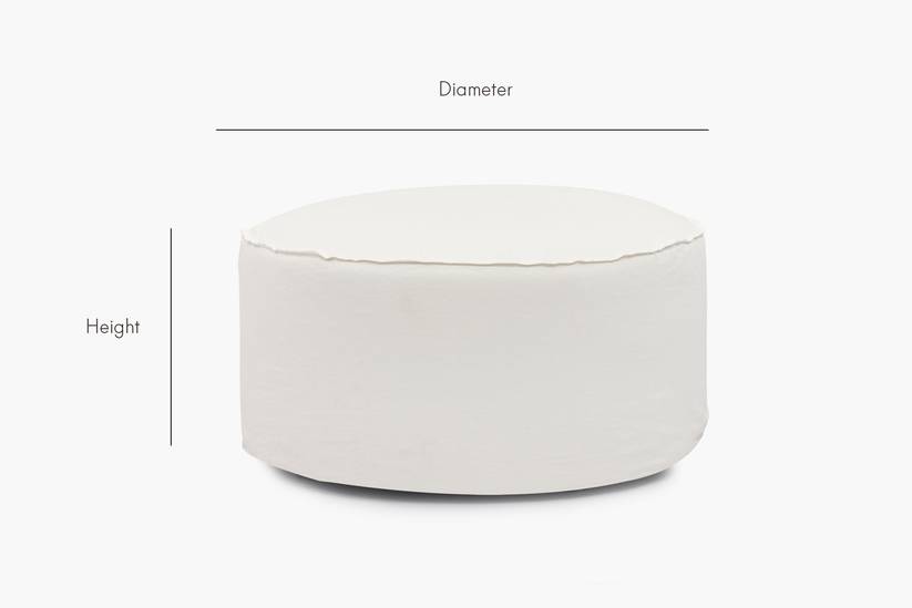 Cover Joe Round Ottoman