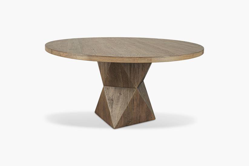 Rustic Helix Round Dining Table