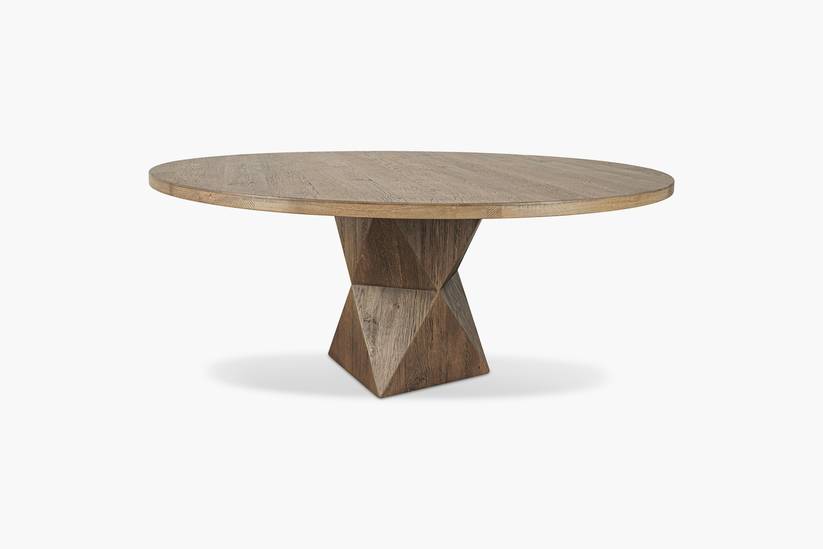 Rustic Helix Round Dining Table