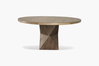 Rustic Helix Round Dining Table