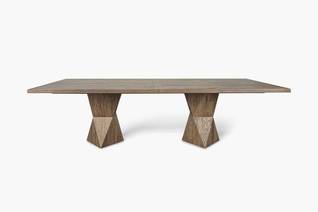 Rustic Helix Rectangular Dining Table