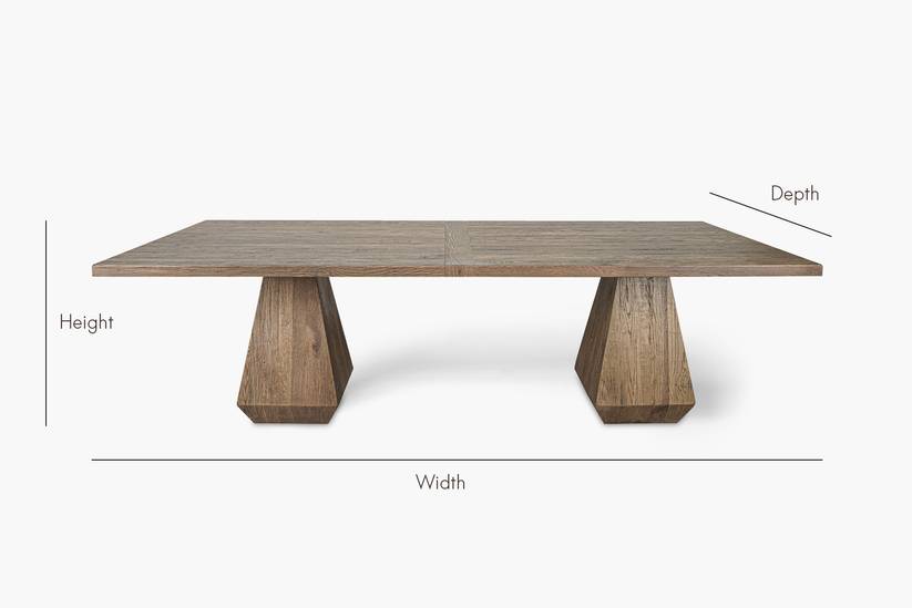 Rustic Vincino Rectangular Dining Table