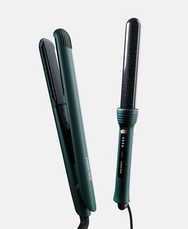 Evergreen Touch Iron piastra e Curling Wand Arricciacapelli Styling Set