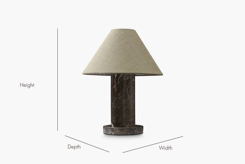 Khaki Brown Paton Table Lamp