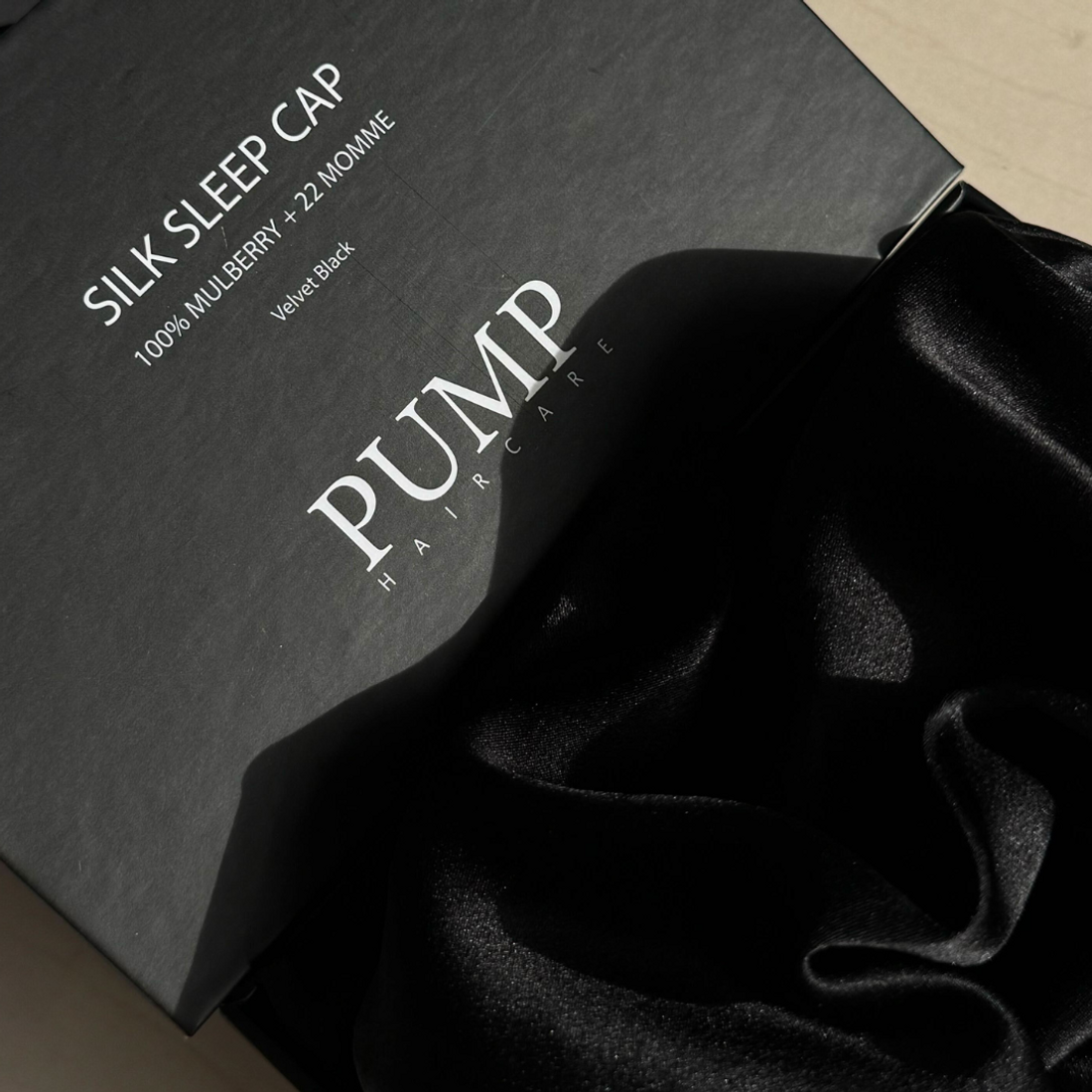 Mulberry Silk Sleep Cap Black