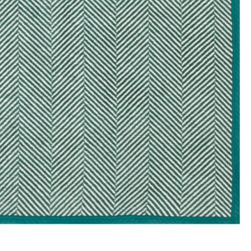 Harborview Herringbone Evergreen Blanket