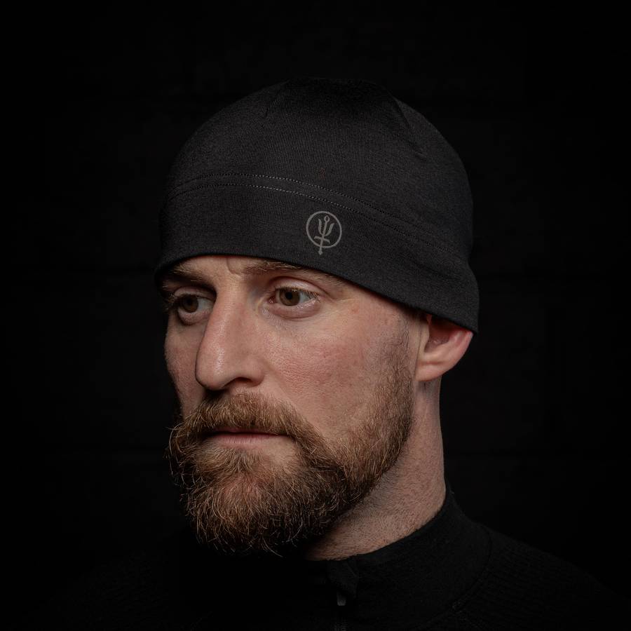 Stealth Skull Beanie 100 Merino Skull Beanie ThruDark