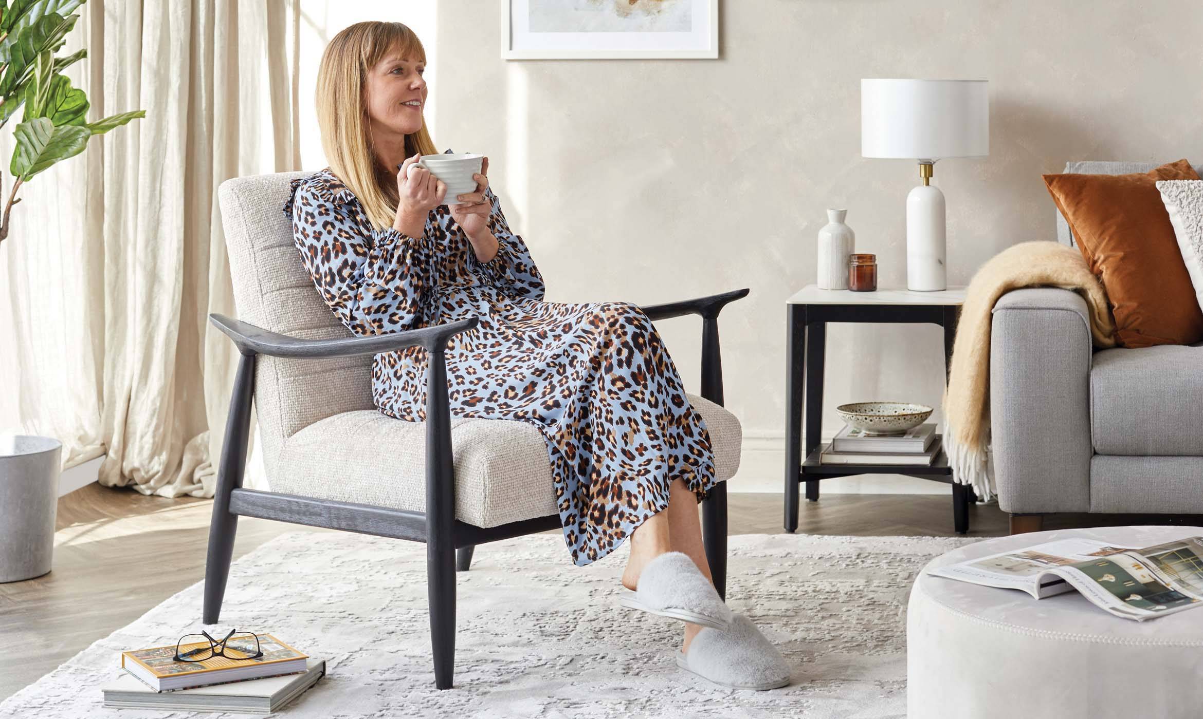 Greyson Chunky Weave Accent Chair by