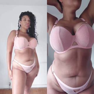 Curvy Kate Lift Off Padded Balcony Bra Rose Sparkle as worn by @
