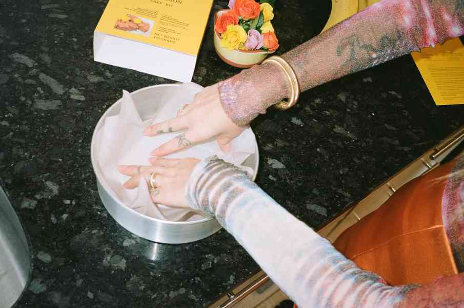 Vegan Friendly BundleEditorial Image  of person making cake