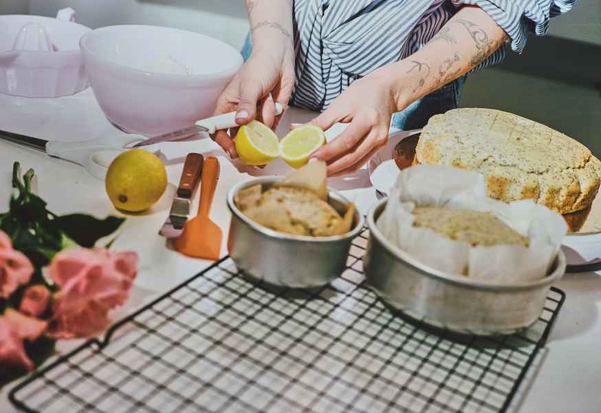 3-Tiered Cake KitEditorial Image of person making cake